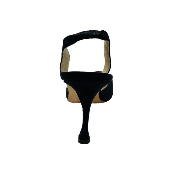 MANOLO BLAHNIK Carolyne Slingback Black | Size 35.5 | Black Fabric | EUC - Picture 5 of 14